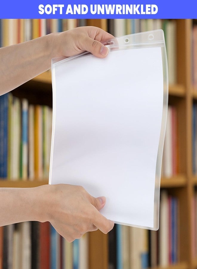 AojSup 20 Pcs Heavy Duty Sheet Protectors 8.5 x 11 Clear, Heavy Weight Sheet Protectors, Job Ticket Holders, Shop Ticket Holders, Work Order Sleeves Waterproof Resealable Document Protector - Image 4